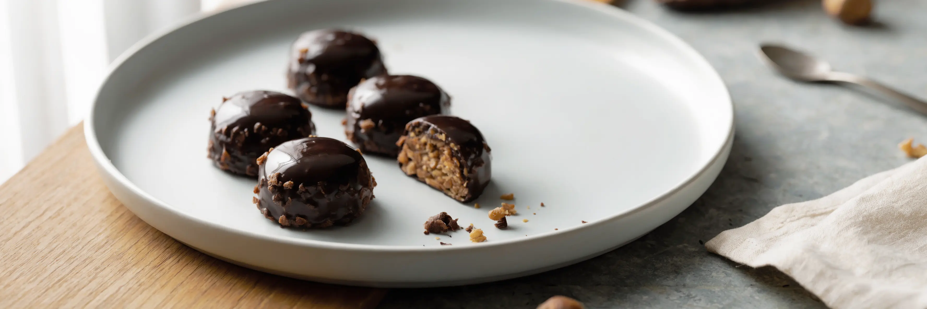 bouchées croquantes au chocolat avec céréales croustillantes