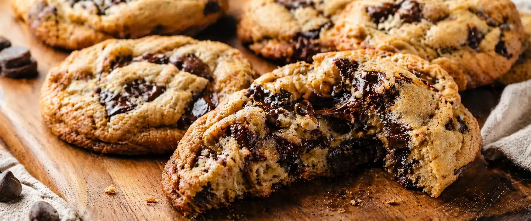 Cookie américain épais et moelleux aux pépites de chocolat