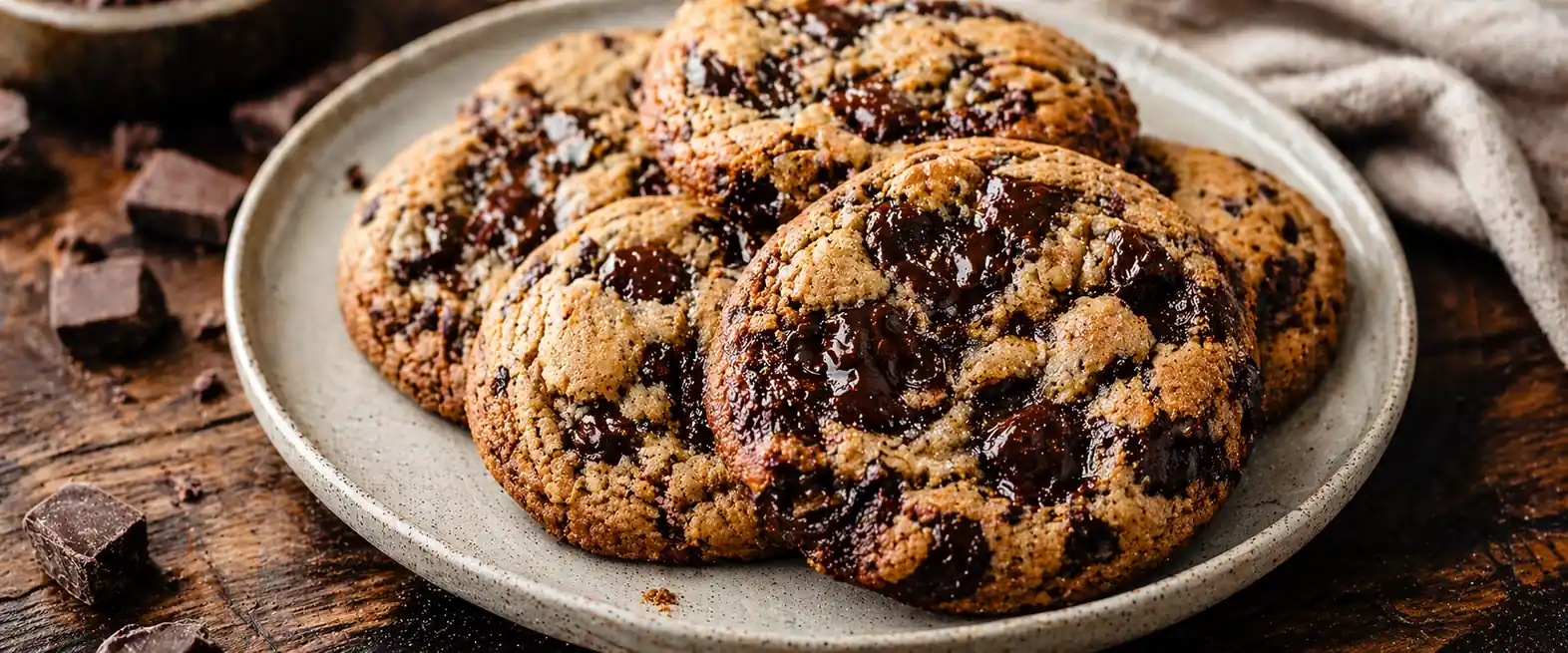 Cookies maison au chocolat noir
