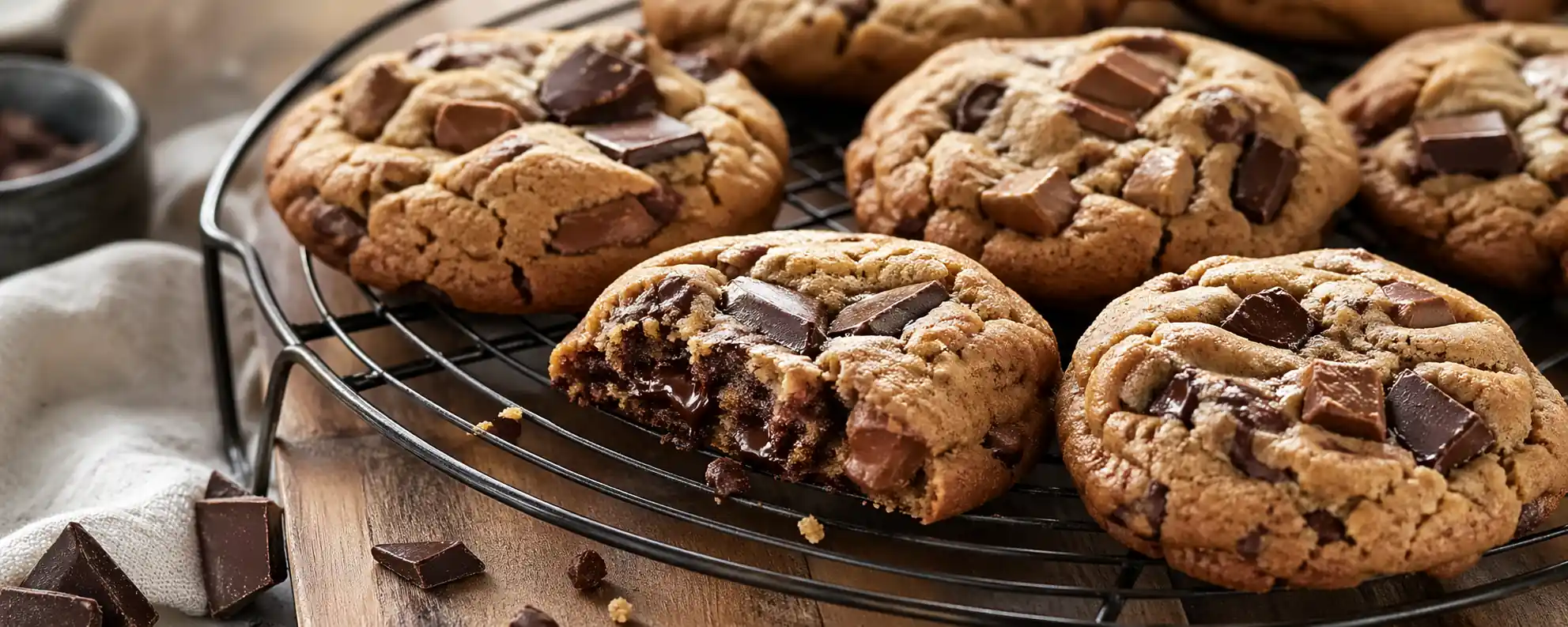 Cookies épais aux deux chocolats façon Cyril Lignac