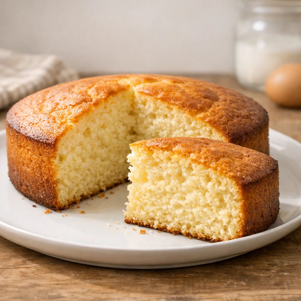 gâteau au yaourt moelleux et doré fait maison