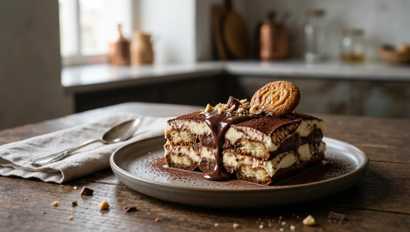 tiramisu au nutella et speculoos crémeux en verrine